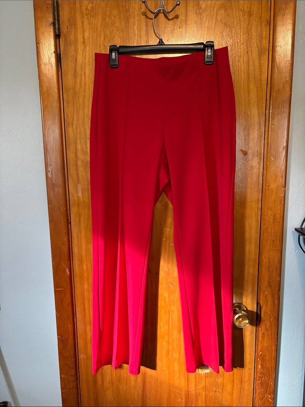 LuLaRoe Women's Joey Pintuck Pull On Pants - Red - Size M - Worn 1x